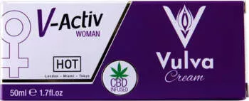 Hot V-Active - stimuláló intim krém nőknek (50ml) - Bio és natúr intim termékek
