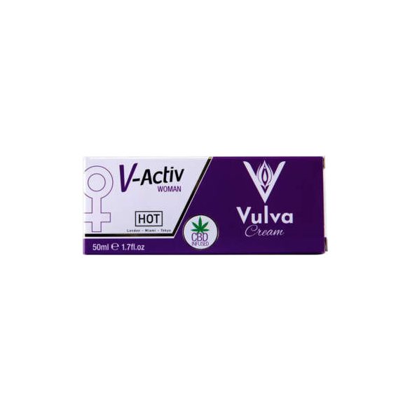 Hot V-Active - stimuláló intim krém nőknek (50ml)