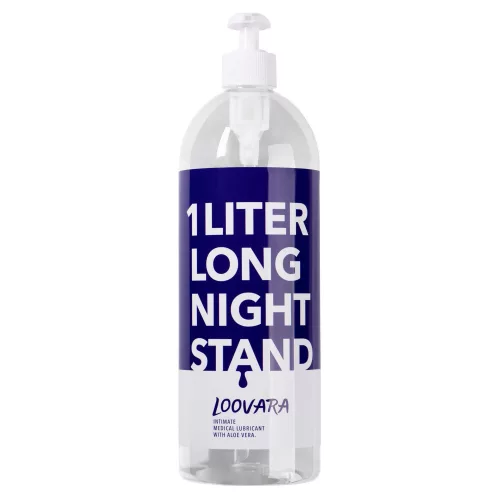 Loovara Long Night Stand - vízbázisú síkosító aloe verával (1000ml) - Bio és natúr intim termékek