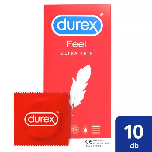 Durex Feel Ultra Thin - ultra élethű óvszer (10db) - Bio és natúr intim termékek