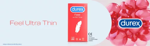 Durex Feel Ultra Thin - ultra élethű óvszer (10db) - Bio és natúr intim termékek