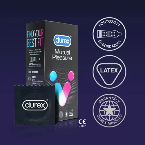 Durex Mutual Pleasure - késleltető óvszer (10db) - Bio és natúr intim termékek