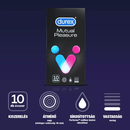 Durex Mutual Pleasure - késleltető óvszer (10db) - Bio és natúr intim termékek