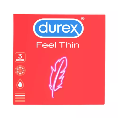 Durex Feel Thin - élethű érzés óvszer (3db) - Bio és natúr intim termékek