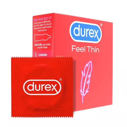 Durex Feel Thin - élethű érzés óvszer (3db) - Bio és natúr intim termékek