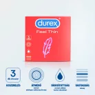 Durex Feel Thin - élethű érzés óvszer (3db) - Bio és natúr intim termékek