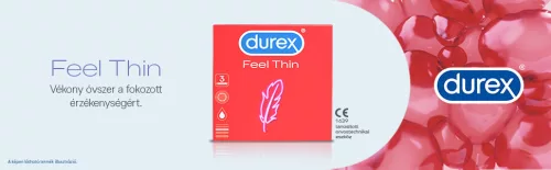 Durex Feel Thin - élethű érzés óvszer (3db) - Bio és natúr intim termékek