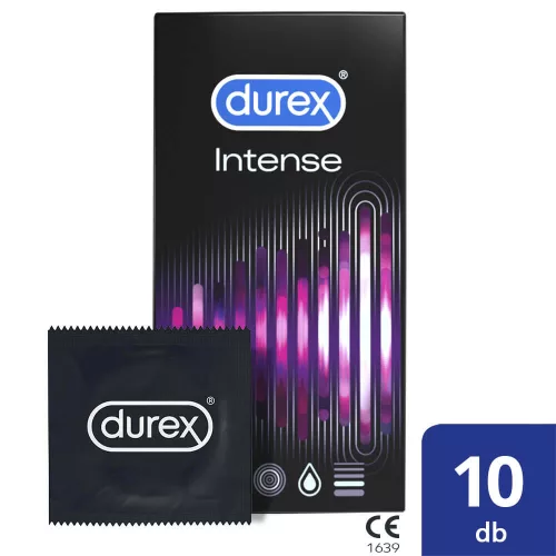Durex Intense - bordázott és pontozott óvszer (10db) - - Bio és natúr intim termékek