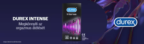 Durex Intense - bordázott és pontozott óvszer (10db) - - Bio és natúr intim termékek