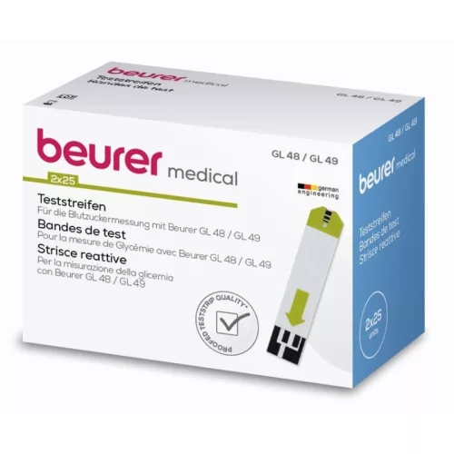 Beurer Tesztcsíkok GL 48/49  -  (50 db) Tesztcsík - 