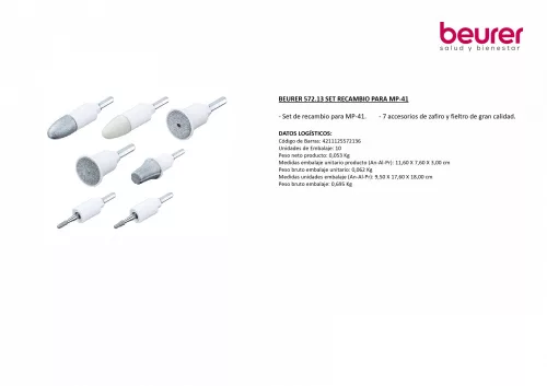 Beurer MP 41feltét-Utánvásárolható szett - 7db - 