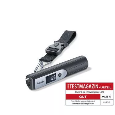 Beurer LS 50 - 3 in 1 "Travel Meister" bőröndmérleg - Bio és natúr kozmetikumok