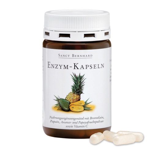 SANCT BERNHARD ANANÁSZ-PAPAYA KAPSZULA 90 db - Bio és natúr étrendkiegészítők