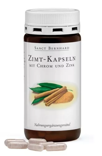 SANCT BERNHARD FAHÉJ-EXTRAKTOT KRÓMOT ÉS CINKET TARTALMAZÓ KAPSZULA 180DB - Bio és natúr étrendkiegészítők