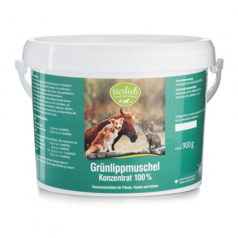 Tierlieb /Sanct Bernhard/ Zöldkagyló koncentrátum lovaknak, kutyáknak, macskáknak 900 g #963