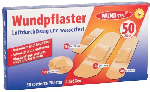 Wundmed Sebtapasz 50 db 4 méretben /05-001/ - Bio és natúr kozmetikumok