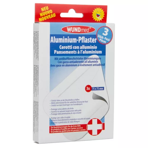 WundMed Alumínium Sebtapasz 3 x 75 x 75mm  /03-005   /913 - Bio és natúr kozmetikumok