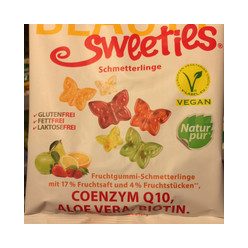   Beauty Sweeties gluténmentes vegán gumicukor pillangók 125 g
