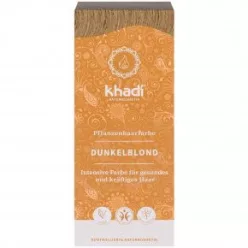 Khadi bio hajfesték por sötétszőke 100 g - Bio és natúr kozmetikumok