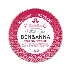 Ben&anna natúr tégelyes krémdezodor pink grapefruit 45 g