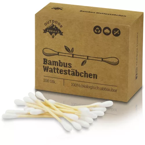 Outdoor Freakz bio-bambusz és pamut vattapálcika 100 db - 