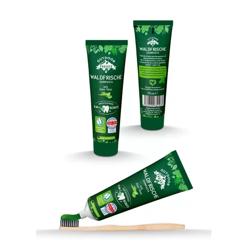 Outdoor Freakz natúr fogkrém 'waldfrische' íz aloe verával 75 ml - 