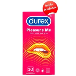 Durex Pleasure Me - bordás-pontozott óvszer (10db) - Bio és natúr intim termékek
