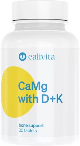 CaliVita California Fitness Ca-Mg with D+K (30 tabletta) - Bio és natúr étrendkiegészítők
