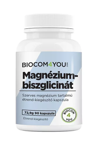 Biocom Magnézium-biszglicinát 90 db - Bio és natúr étrendkiegészítők