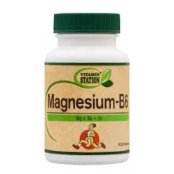 Vitamin Station magnézium b6 60 db - Bio és natúr étrendkiegészítők