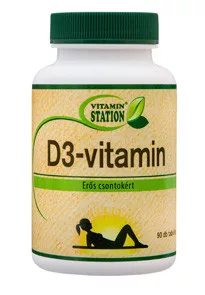 Vitamin Station d3-vitamin 90 db - Bio és natúr étrendkiegészítők