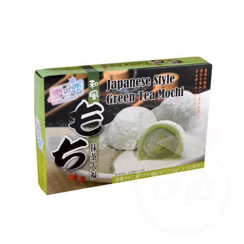 Yukilove mochi - zöld teás 210 g - Bio és natúr élelmiszerek