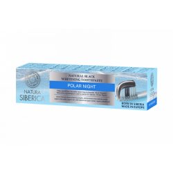   Natura siberica "polar night" natúr fekete fogkrém fehérítő hatással 100 g