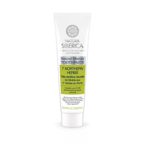 Natura siberica "7 northern herbs" fluoridmentes fogkrém 100 g - Bio és natúr kozmetikumok