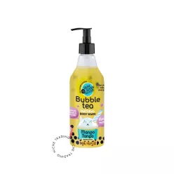 Skin super Good Bubble Tee “Mango Tango” energetizáló tusfürdő mangóval és licsivel - 
