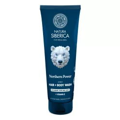 Natura Siberica  „Northern Power” 3 az 1-ben tusfürdő, haj- és szakállmosó férfiaknak - 