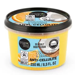 Organic Shop  “Anti-Cellulite” tengeri sós testradír kókusszal és naranccsal - 