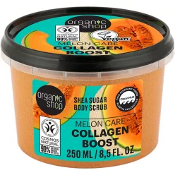 Organic Shop “Collagen Boost” shea cukros testradír sárgadinnyével - 