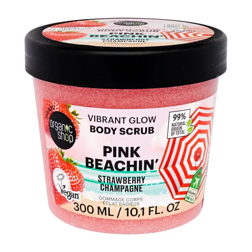 Organic Shop “Pink Beaching!“ Ragyogást adó testradír eperpezsgővel - 