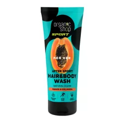 Organic Shop sportolás utáni sampon és tusfürdő papayával és kollagénnel 200 ml - 