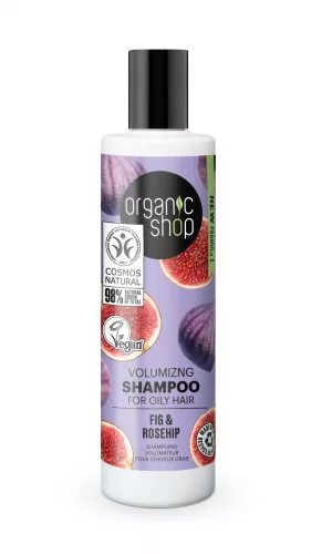 Organic Shop Volumennövelő sampon fügével és csipkebogyóval - Bio és natúr kozmetikumok