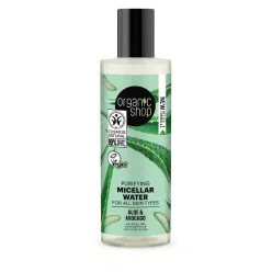 Organic Shop Tisztító micellás víz aloe verával és avokádóval - Bio és natúr kozmetikumok