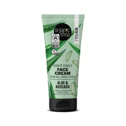 Organic Shop Könnyű arckrém aloe verával és avokádóval - Bio és natúr kozmetikumok