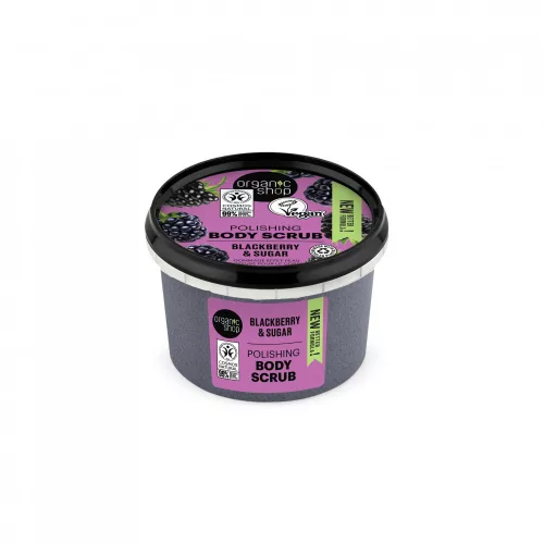 Organic Shop Polishing testradír szederrel  és cukorral - Bio és natúr kozmetikumok