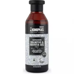 Dr.Konopka's MEN Frissítő 2 az 1-ben sampon és tusfürdő gél 280 ml - Bio és natúr kozmetikumok