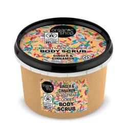 Organic Shop Karácsonyi sütis testradír gyömbérrel és fahéjjal - 