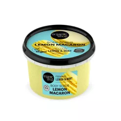 Organic Shop "Lemon Macaron" feszesítő testradír citrommal és mentával - 