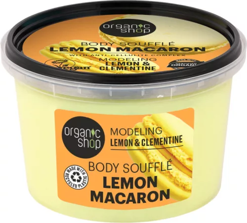 Organic Shop "Lemon Macaron" alakformáló testszuflé citrommal és klementinnel - 