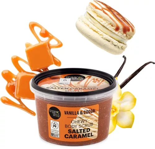 Organic Shop Salted Caramel testradír vaníliával és kakaóval - Bio és natúr kozmetikumok
