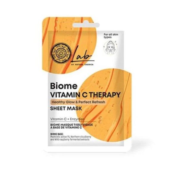 Natura Siberica Lab Biome Vitamin C Therapy Fátyolmaszk enzimekkel 